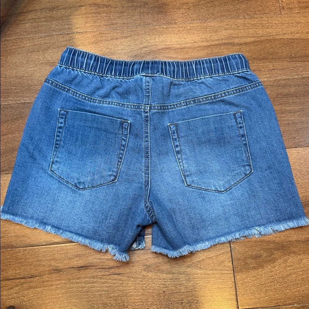 NO BOUNDARIES Soft Denim Drawstring Shorts - Picture 3 of 5